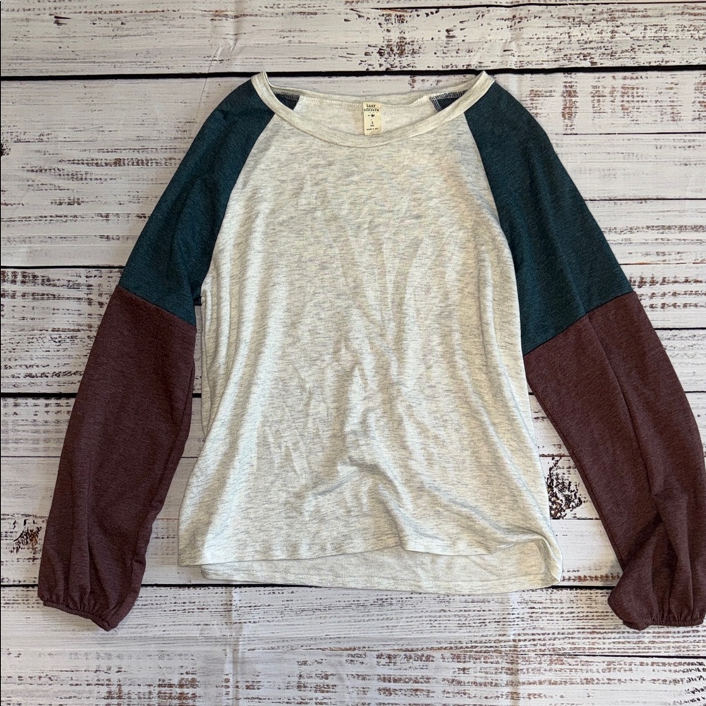 Casual Long Sleeve Colorblock Women's Top